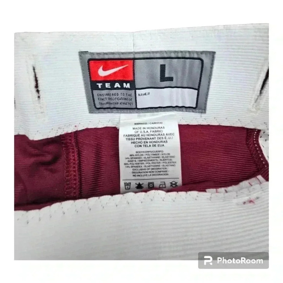 Nike Men's Open Field Football Pants Cardinal Red/ White # 615745/612 NWOT   LG - Picture 8 of 9